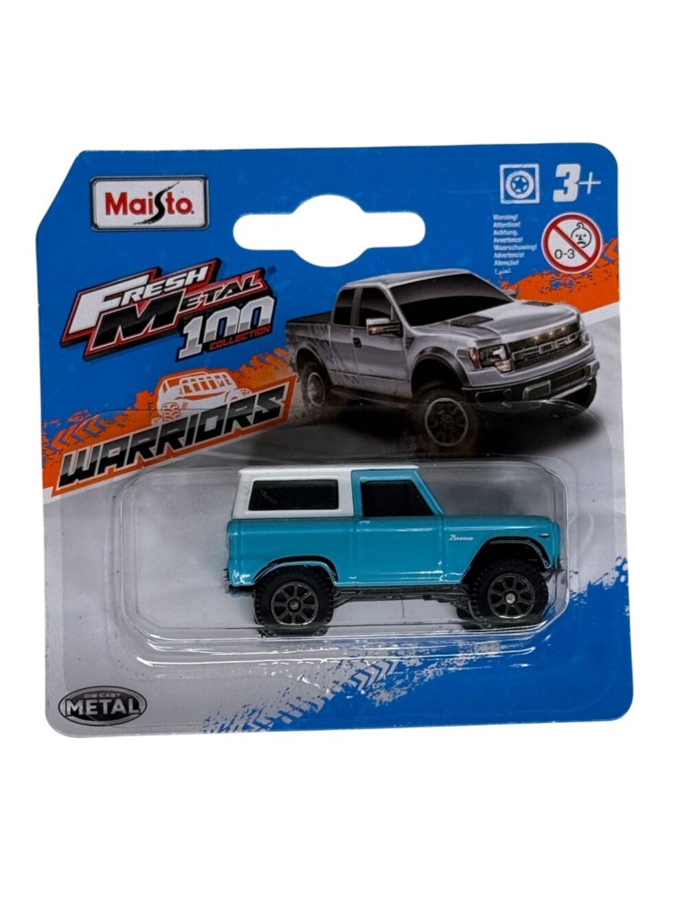 Maisto Ford Bronco Blue SUV 1:64 Fresh Metal Diecast New